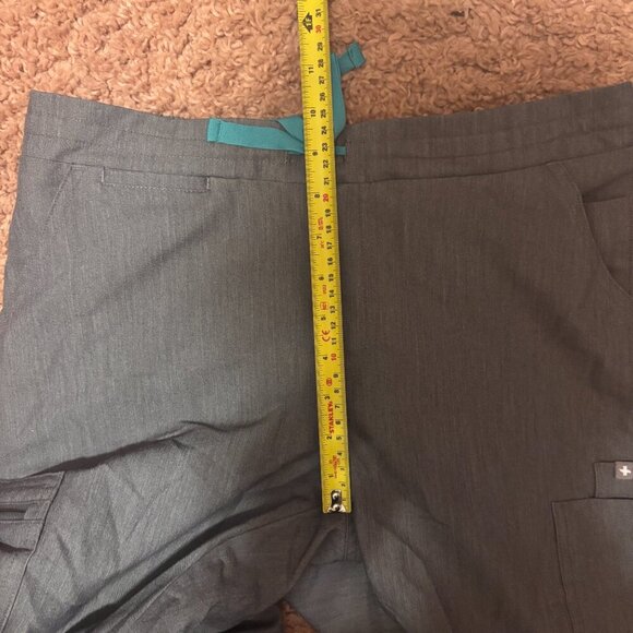 Figs Yola Skinny Scrub Pants Womens Small Nursing Medical Uniform Graphite Gray - Picture 10 of 12